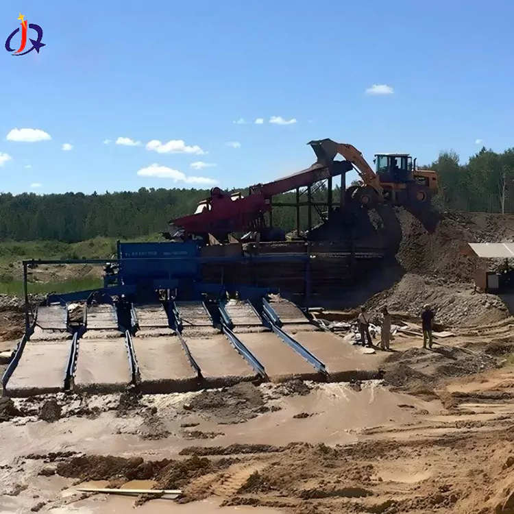 Jílové aluviální zlaté mycí rostliny